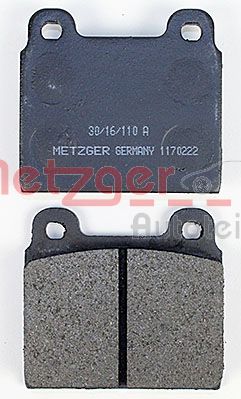 METZGER 1170222 Bremsbelagsatz, Scheibenbremse